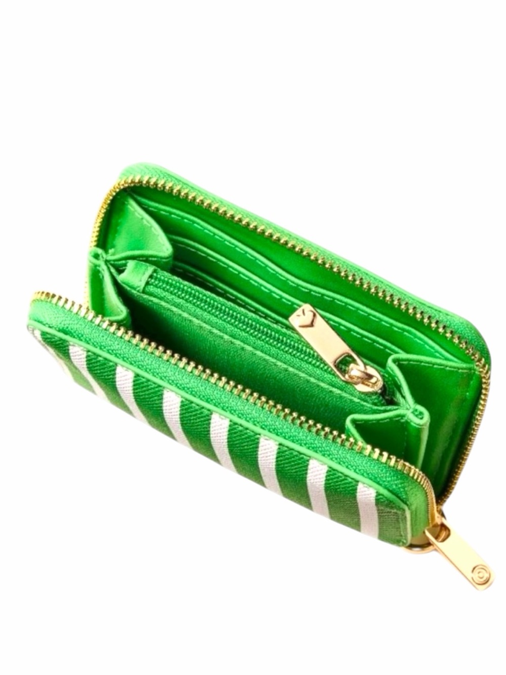 Kate Spade x Target Green Stripe Mini Crossbody Wallet Pouch Set NWT - Picture 6 of 8